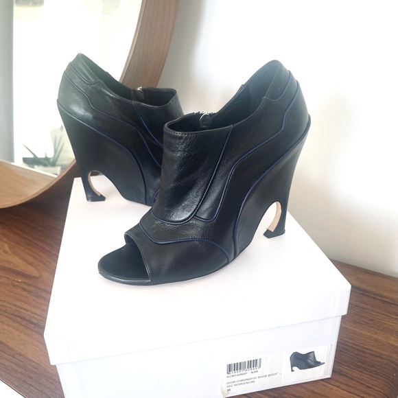 Christian Dior Bootie Heels Black Size 38 - Picture 1 of 16